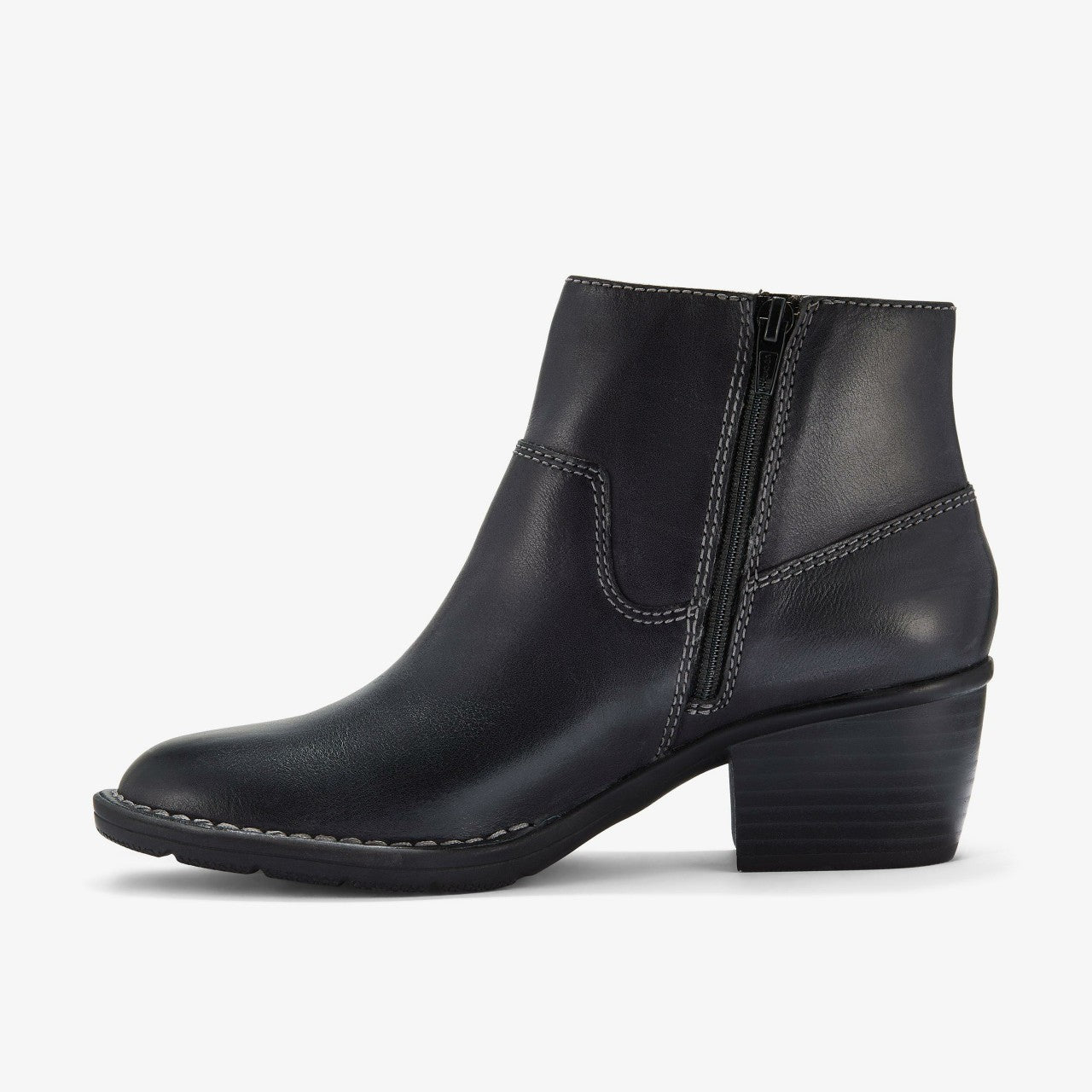 Women Kastela Top Black Leather