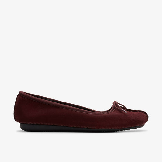 Women Freckle Ice Merlot Suede