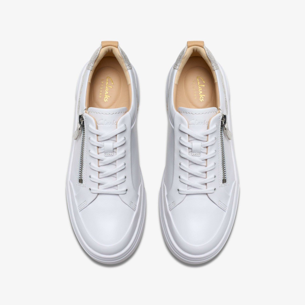 Women Hollyhock Zip Silver Combination Leather