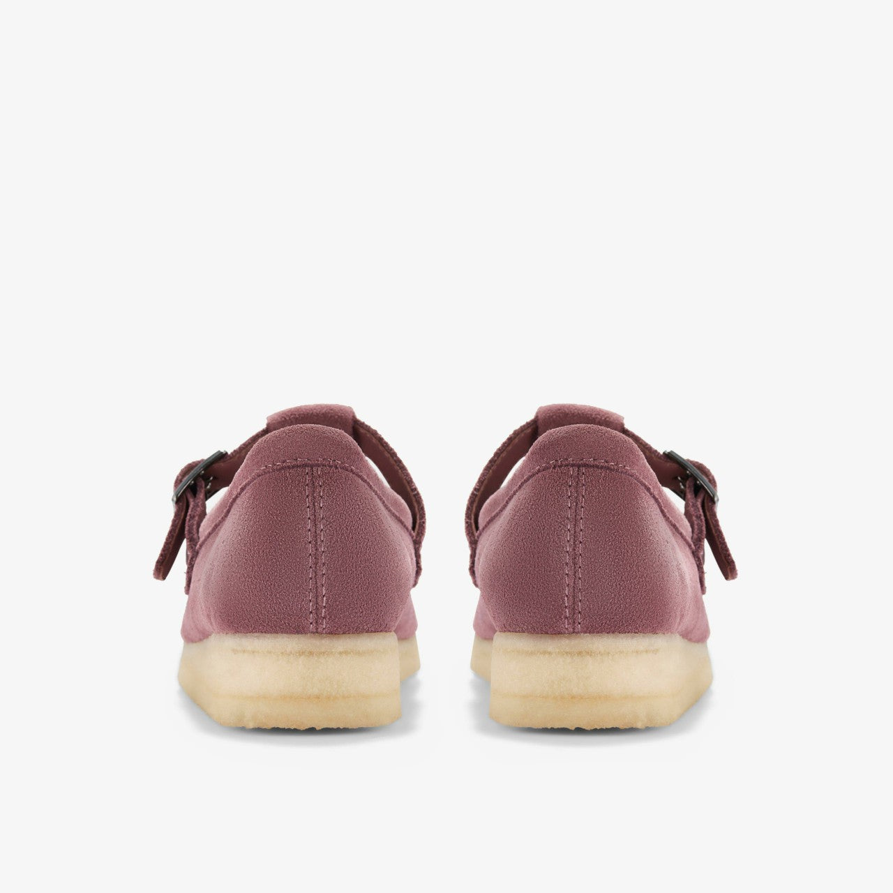 Women Wallabee T Bar Rose Brown Suede