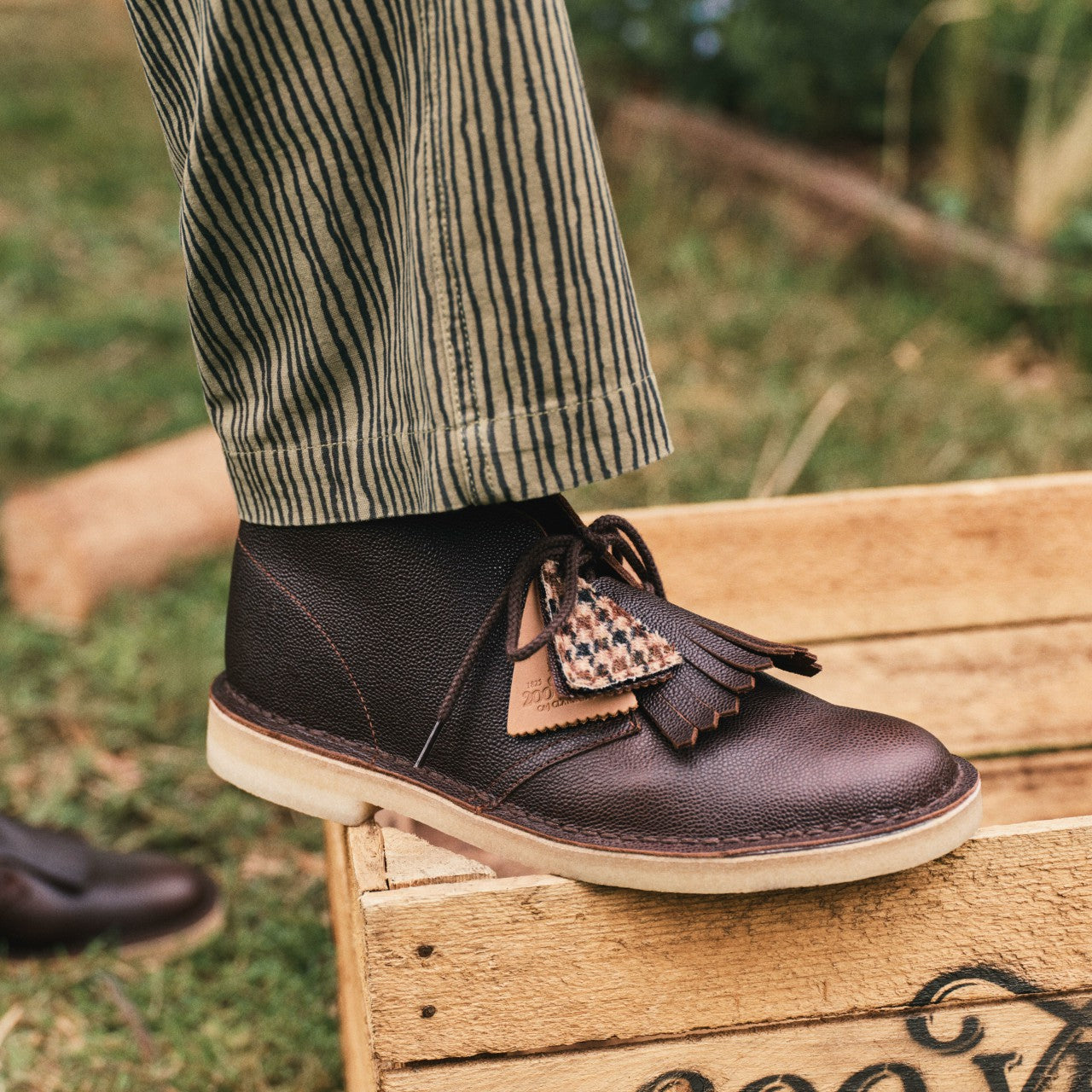 Men Desert Boot Brown Scotch Grain