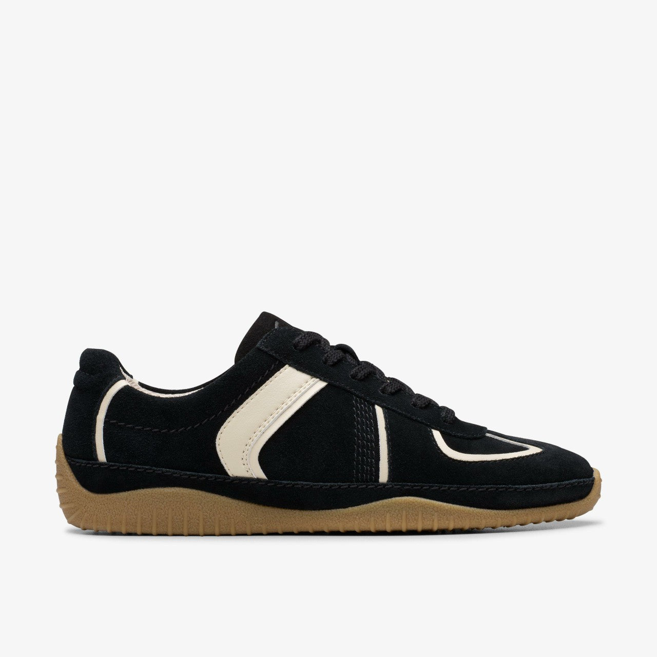 Women Meridor Lo Black Combination Suede