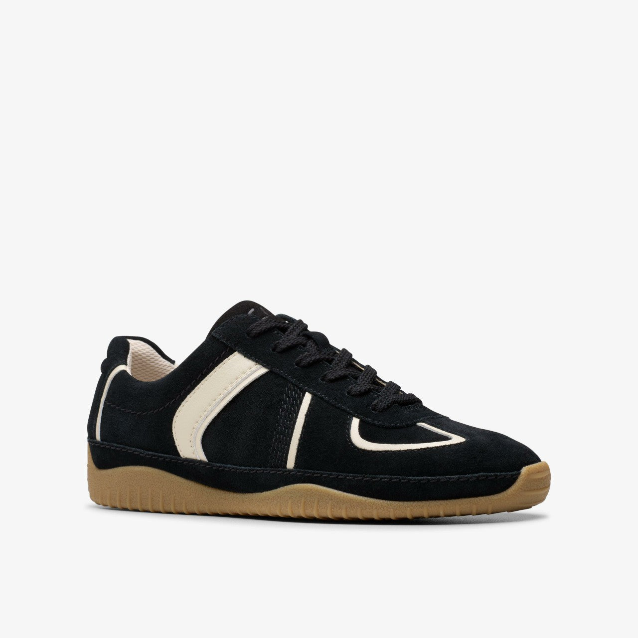 Women Meridor Lo Black Combination Suede