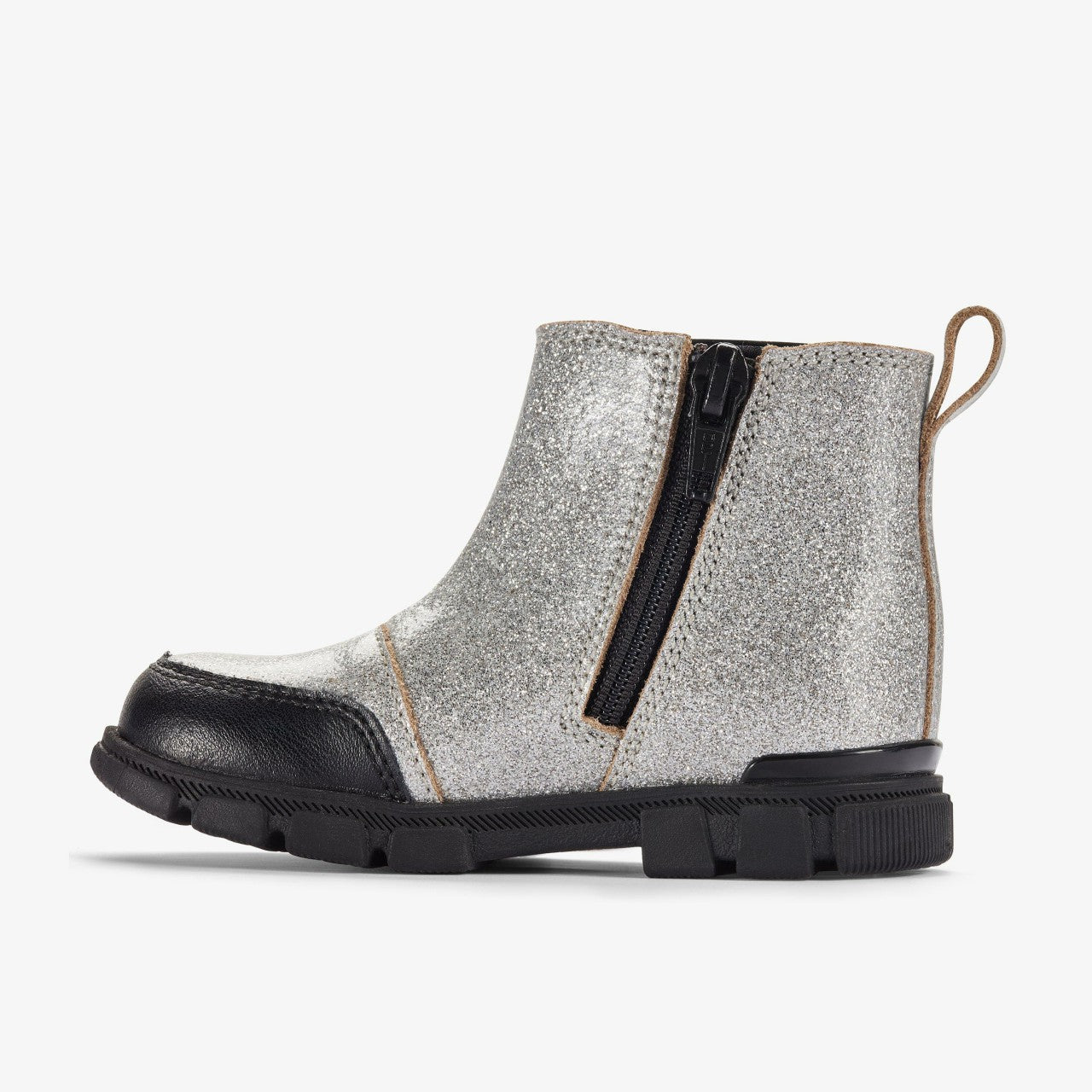 Kids Evyn Chelsea Toddler Silver Patent