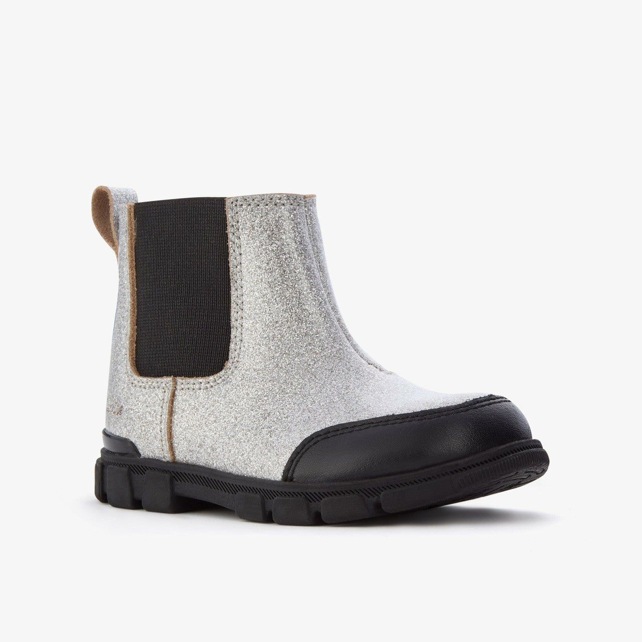 Kids Evyn Chelsea Toddler Silver Patent