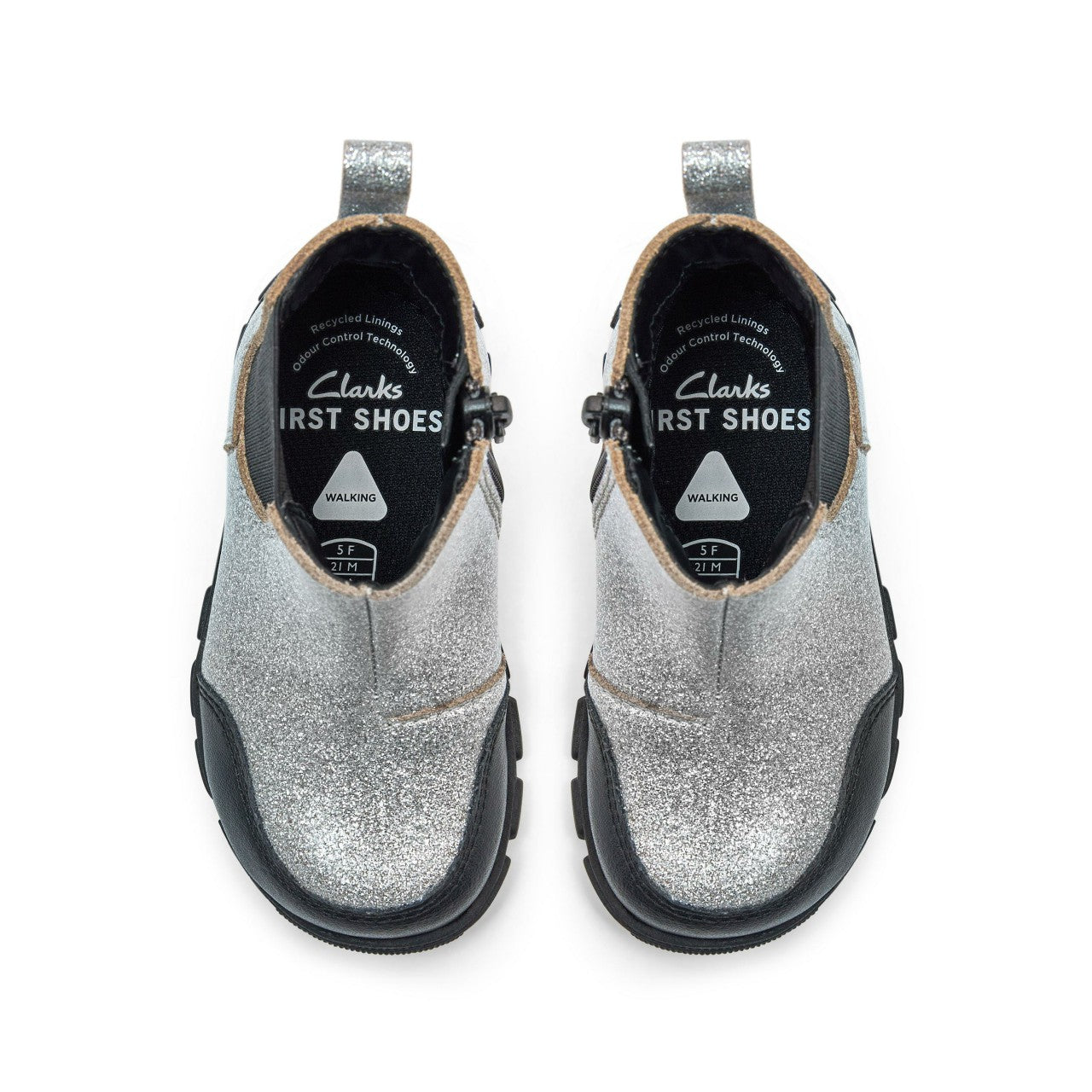 Kids Evyn Chelsea Toddler Silver Patent