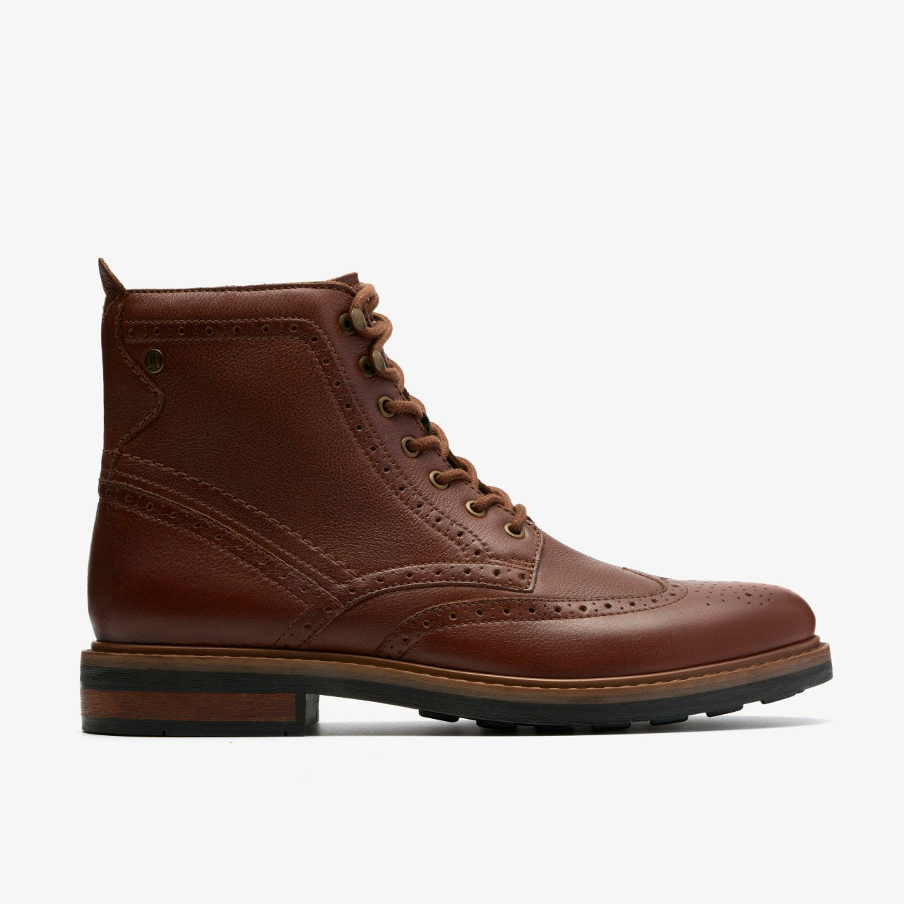 Men Newford Lace Boot Mid Tan Leather