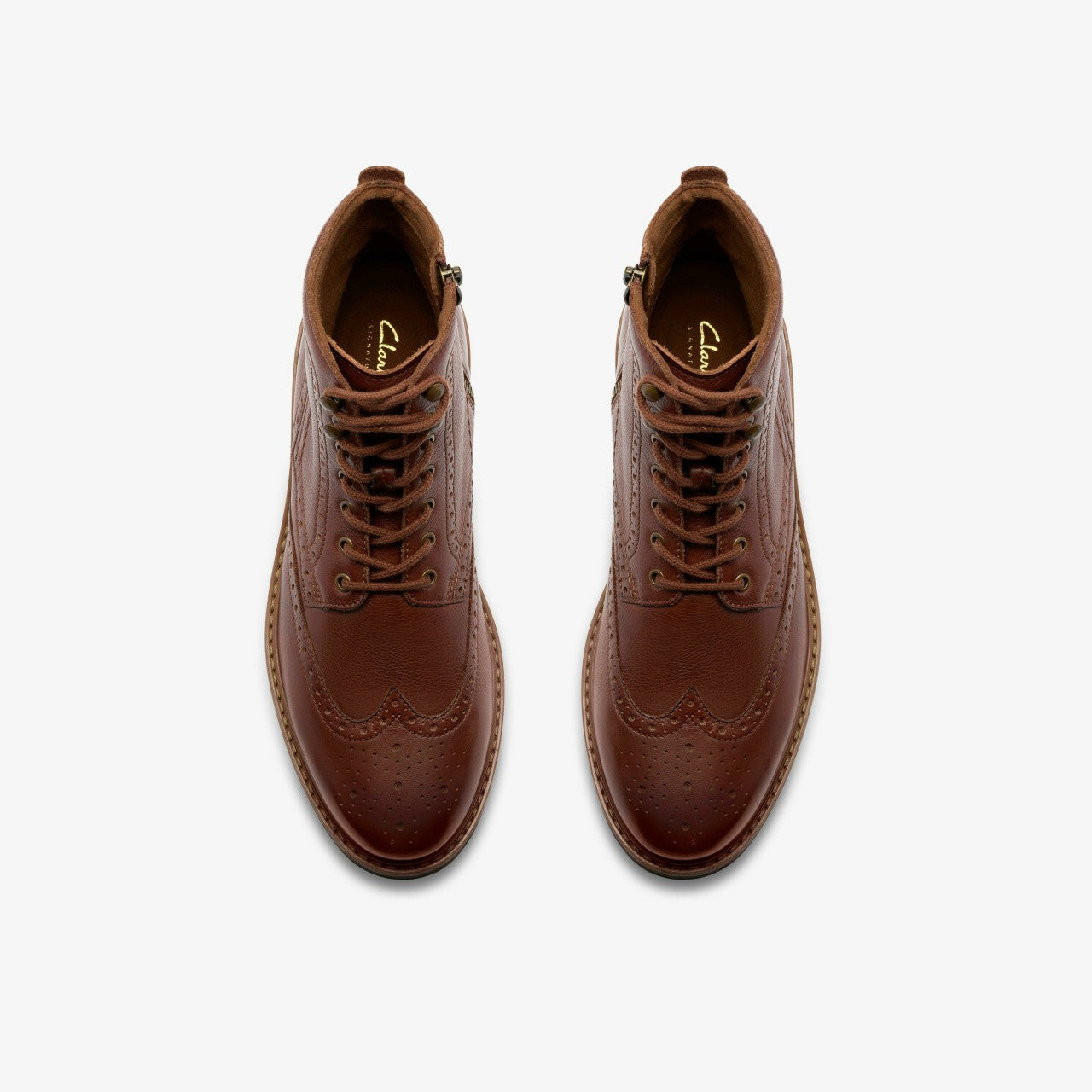 Men Newford Lace Boot Mid Tan Leather