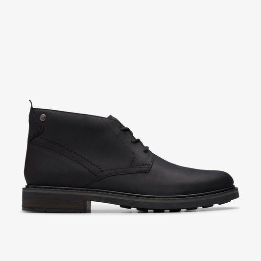 Men Newford Mid Black Leather