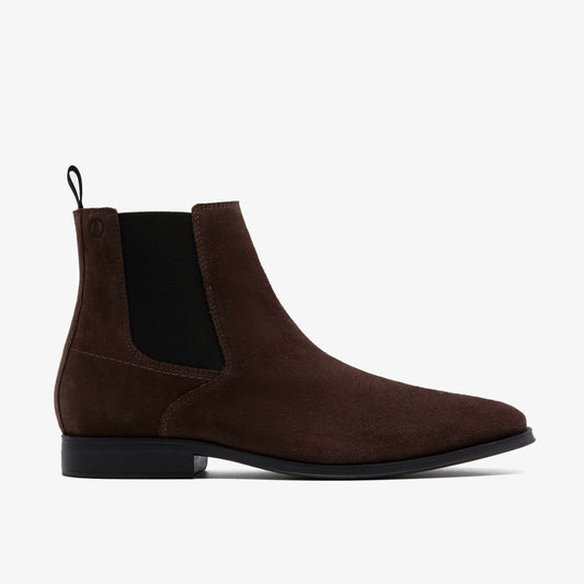 Men Paulton Easy Dark Brown Suede