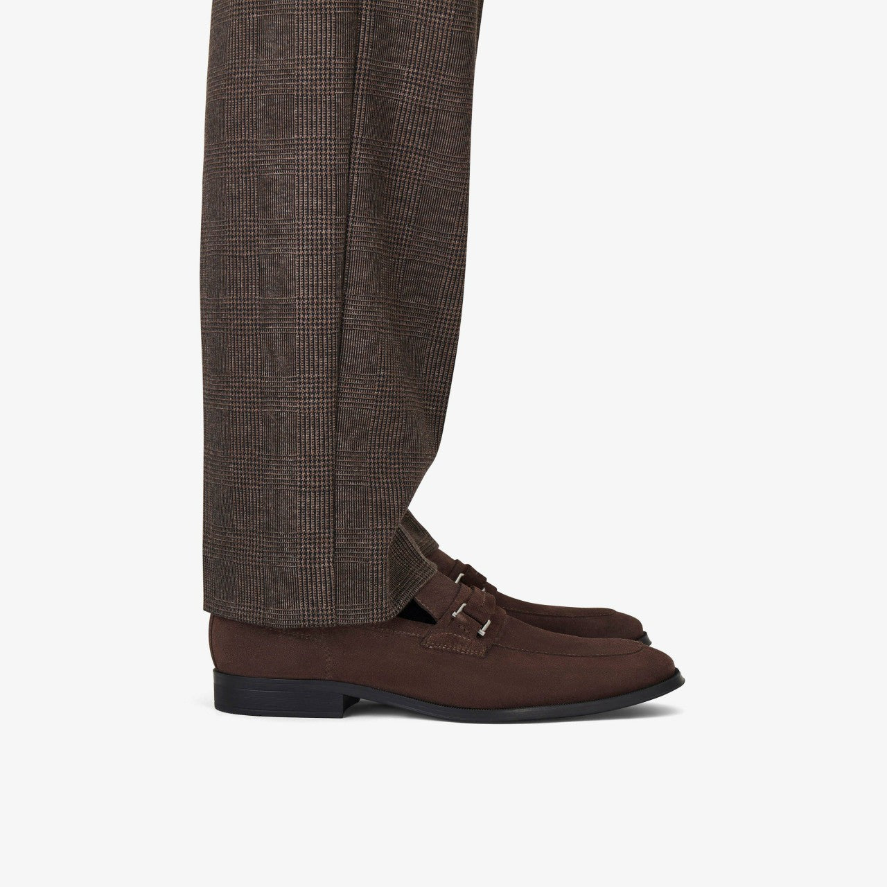 Men Paulton Lo Dark Brown Suede