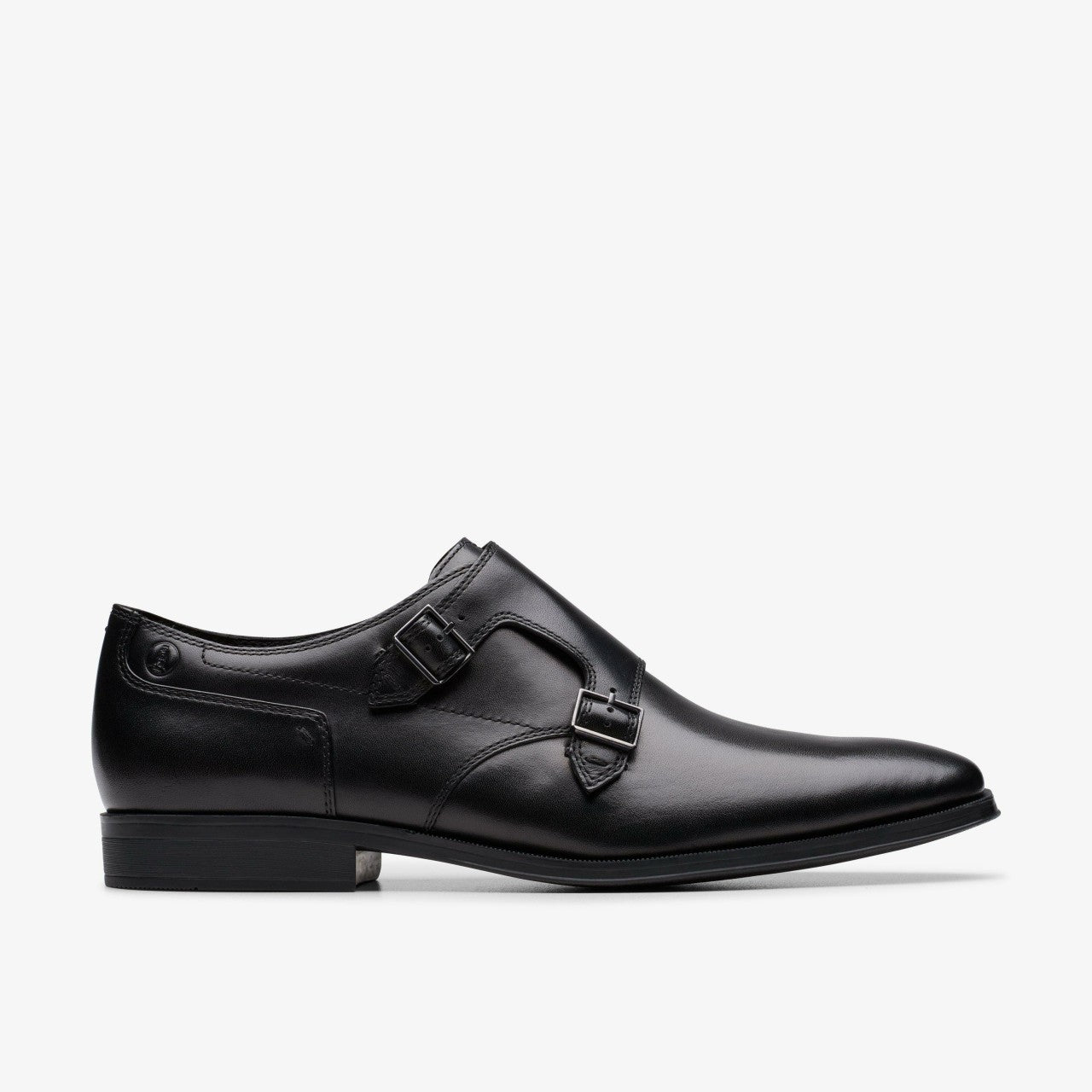 Men Paulton Monk Black Leather