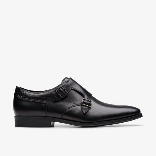 Men Paulton Monk Black Leather