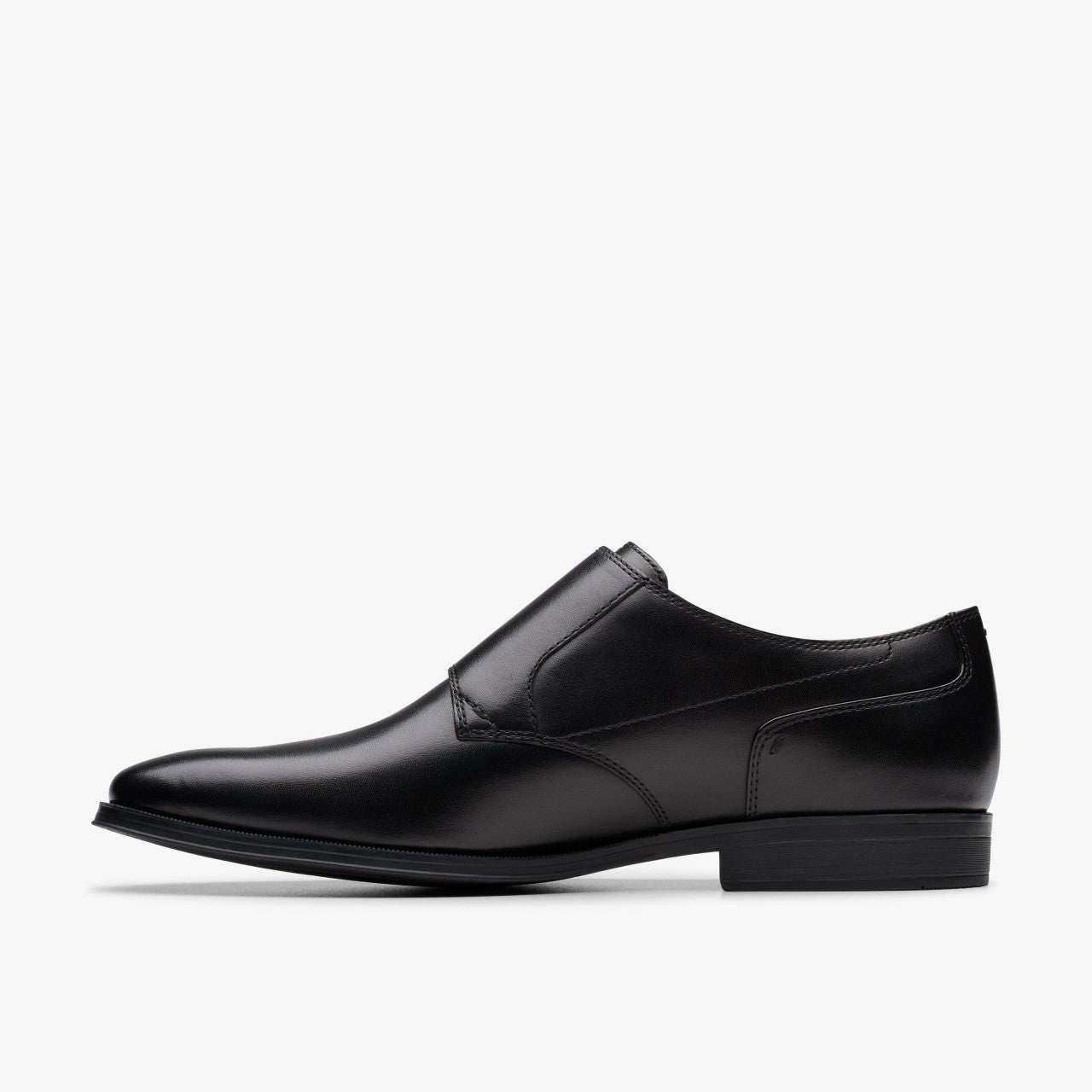 Men Paulton Monk Black Leather