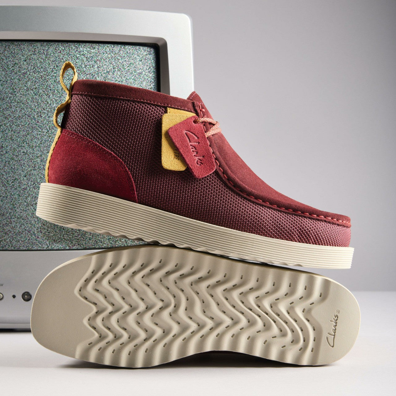 Men Wallabee FTR2 Boot Burgundy Combination