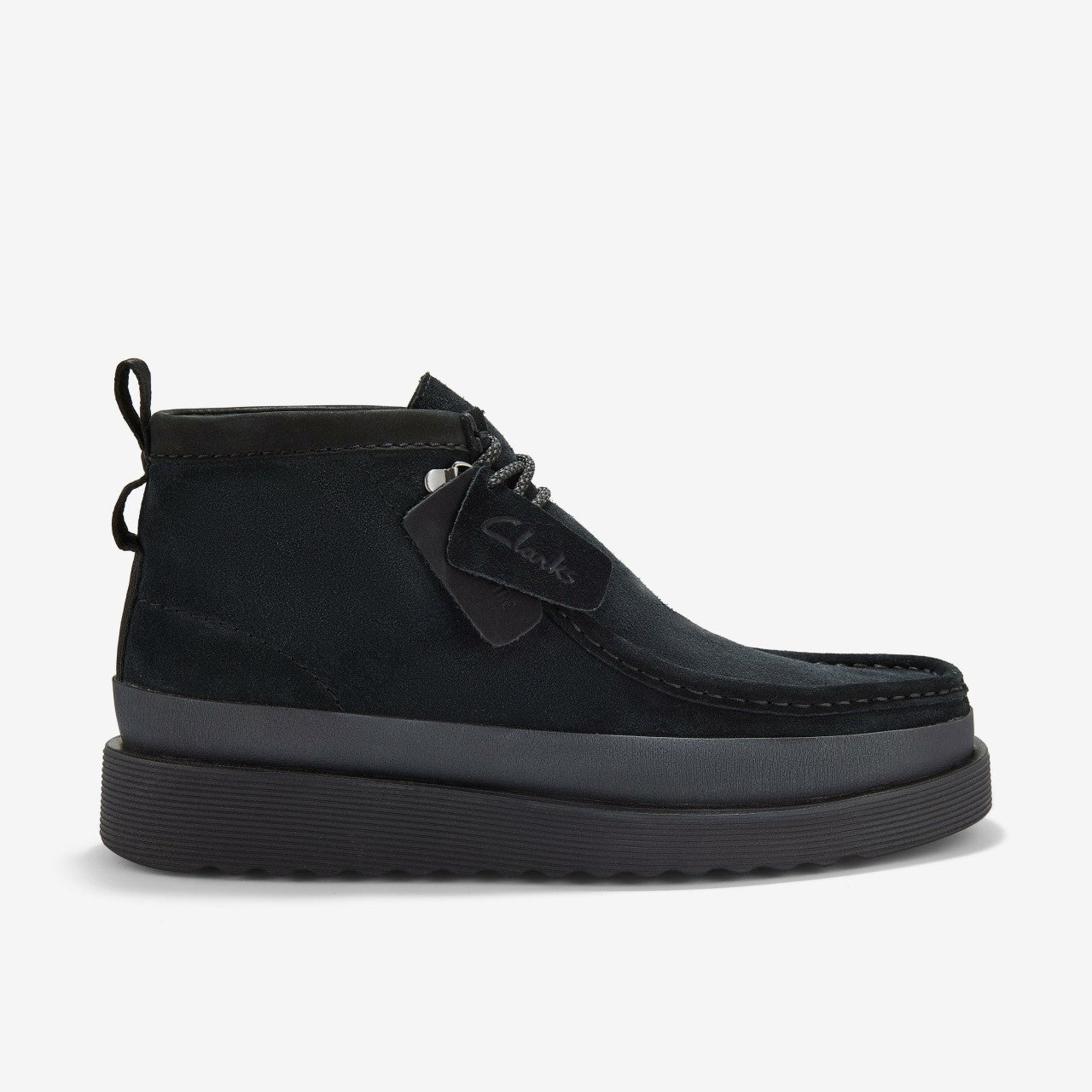 Men Wallabee FTR2 Hi Black Suede
