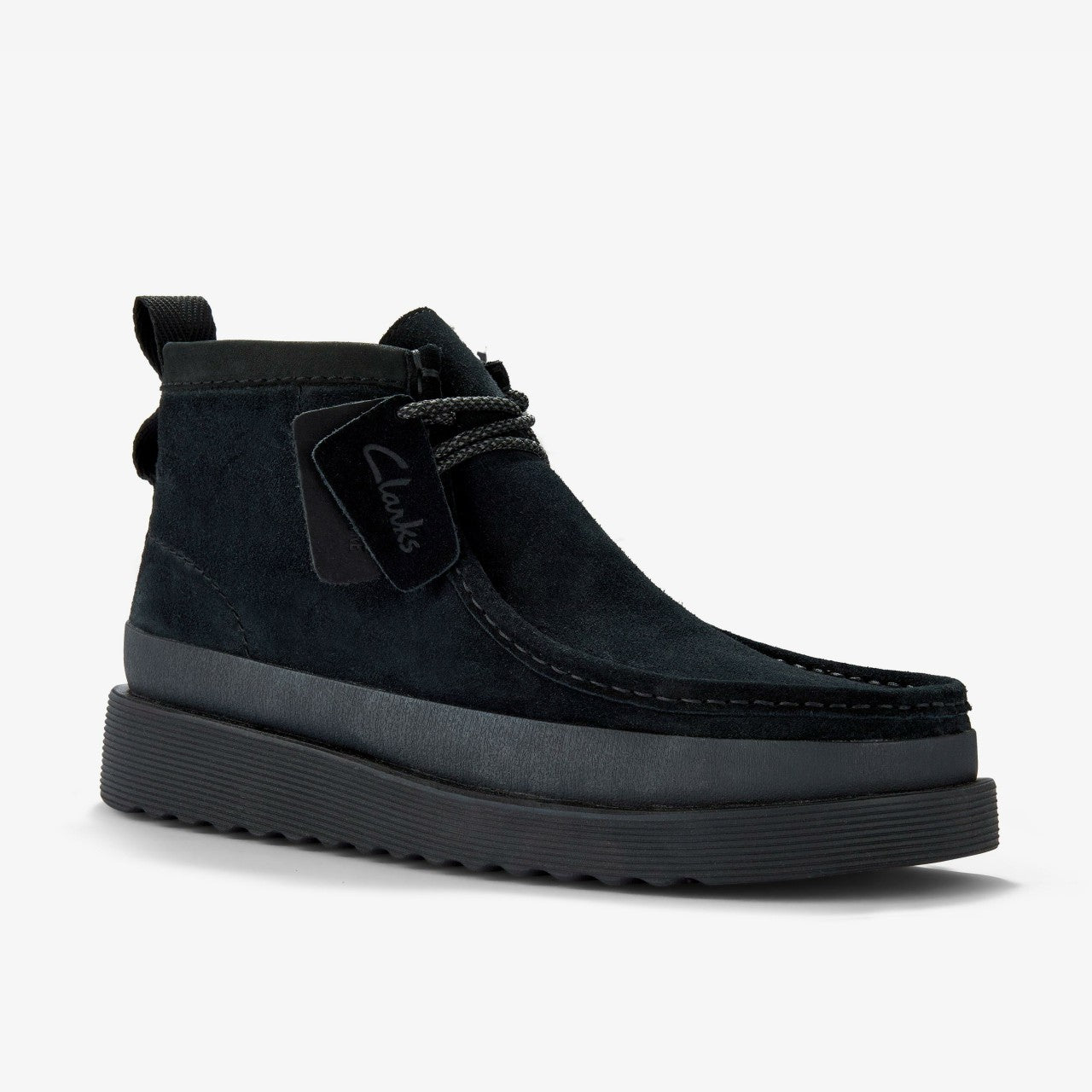 Men Wallabee FTR2 Hi Black Suede
