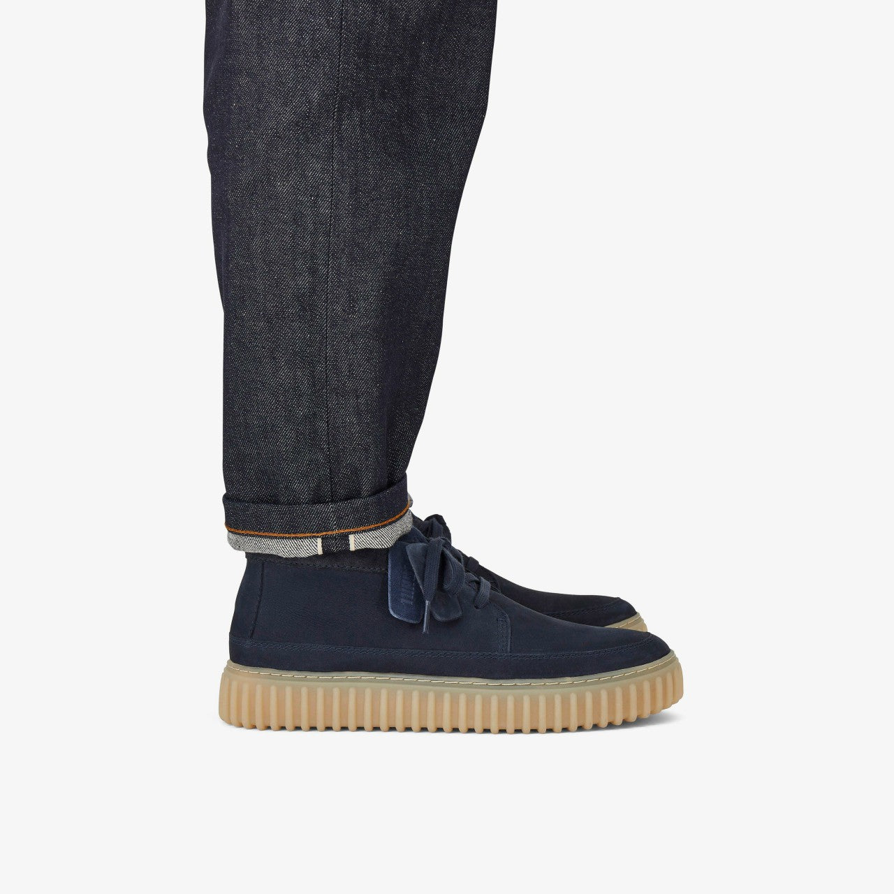 Men Torhill Lace Hi Navy Nubuck