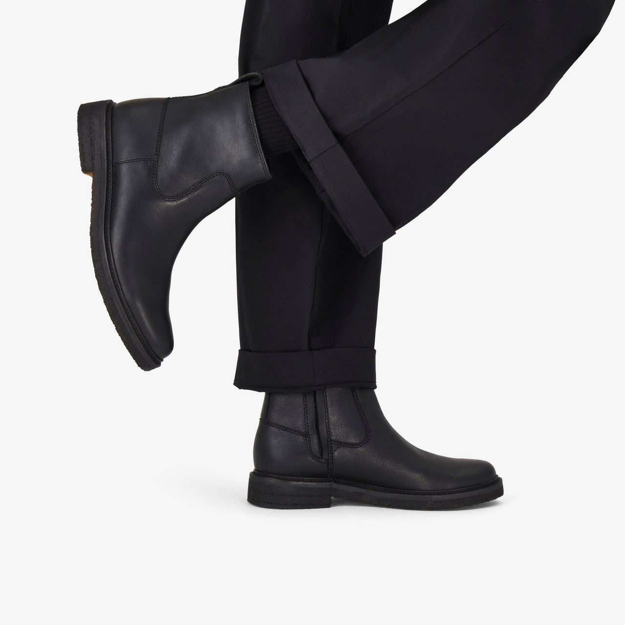 Men Clarkdale Boot Black Leather