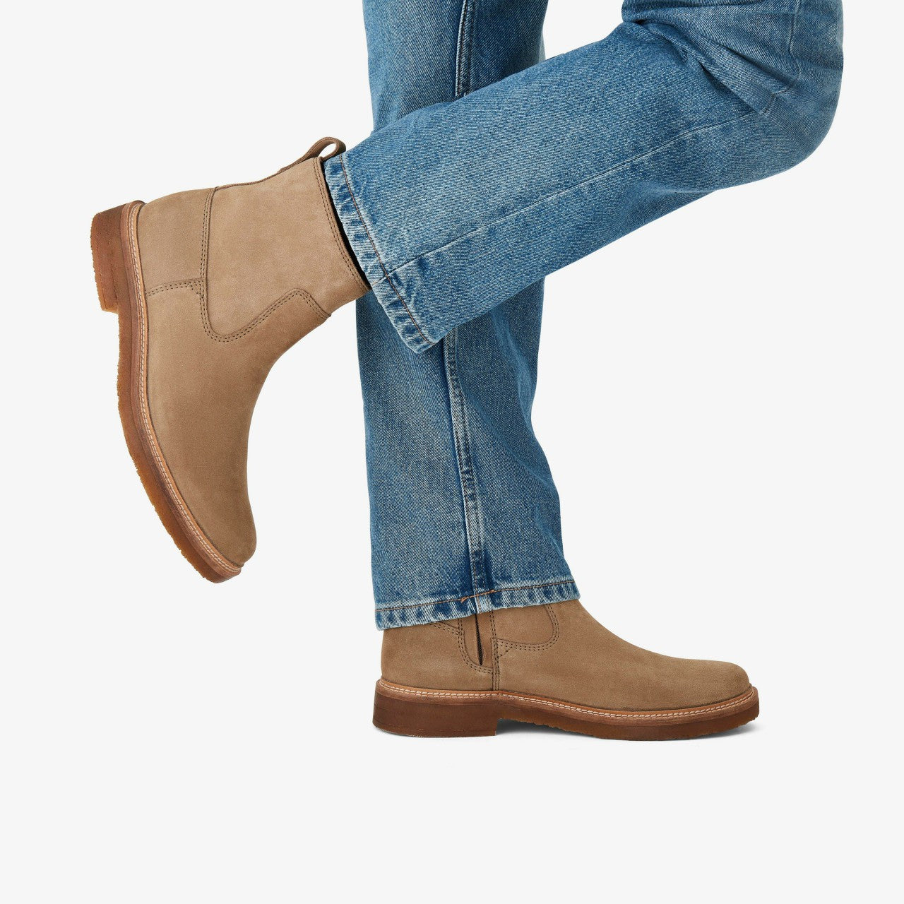 Men Clarkdale Boot Dark Sand Suede