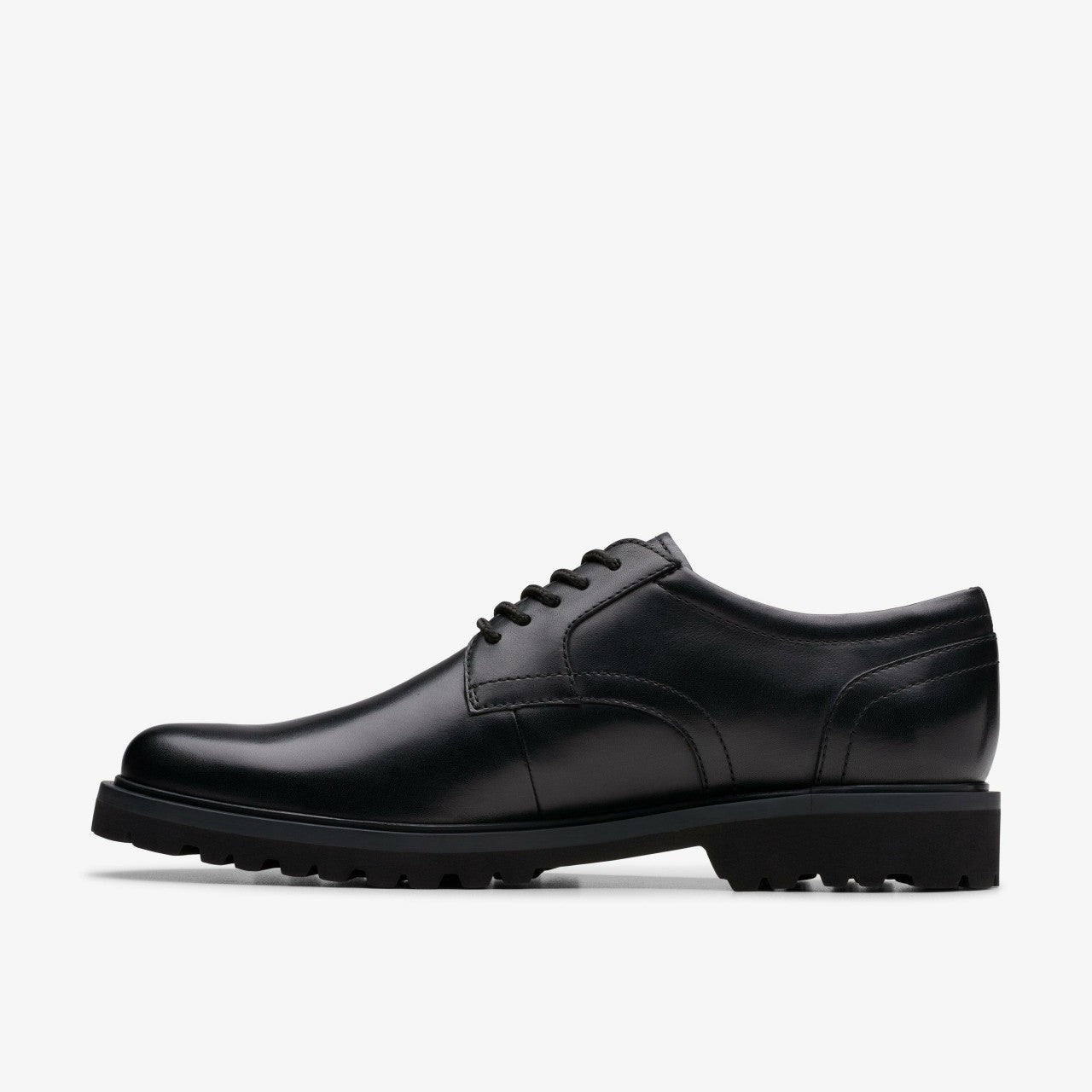 Men Berwick Lace Black Leather