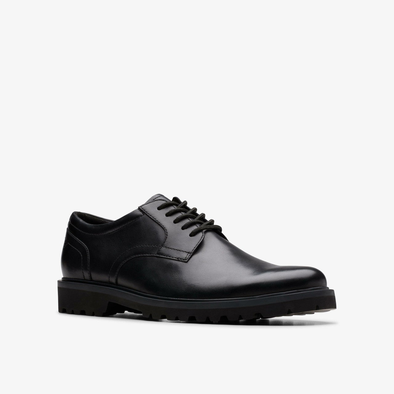 Men Berwick Lace Black Leather