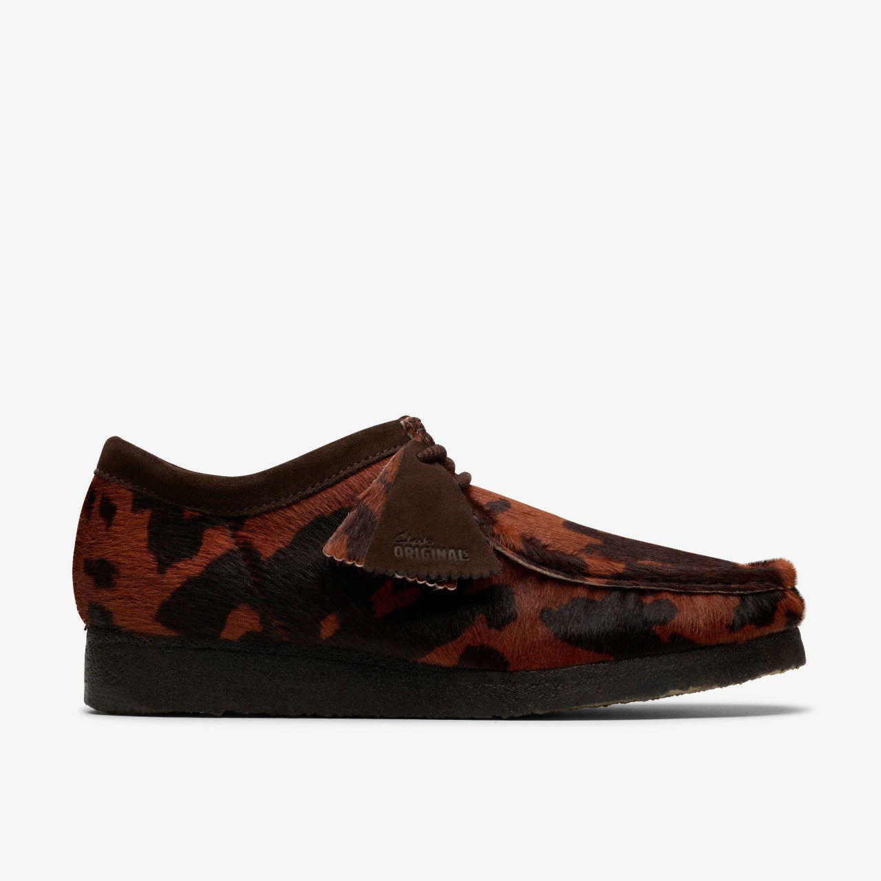 Men Wallabee Brown Cow Print