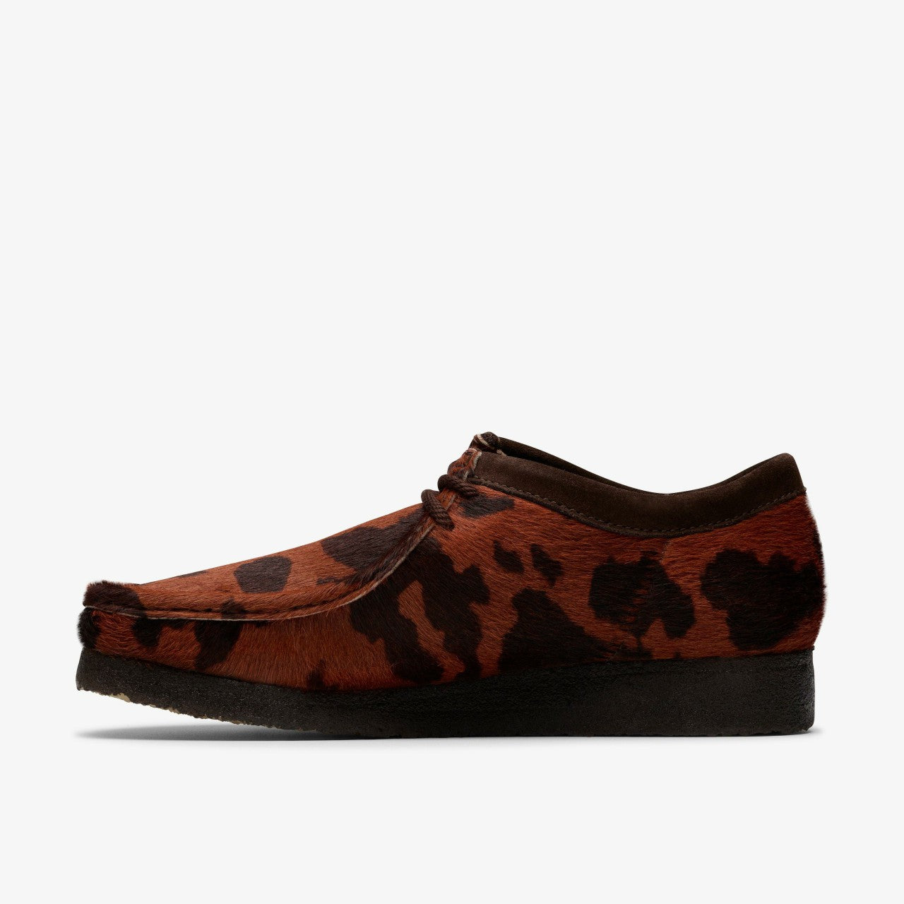 Men Wallabee Brown Cow Print