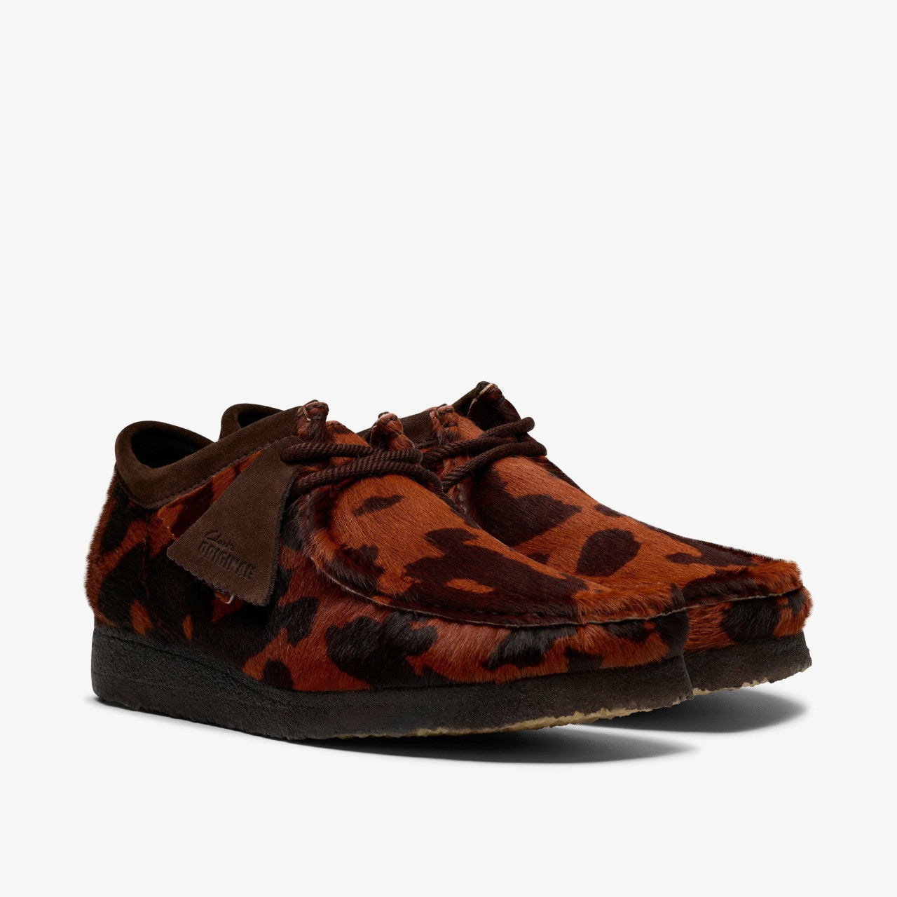 Men Wallabee Brown Cow Print