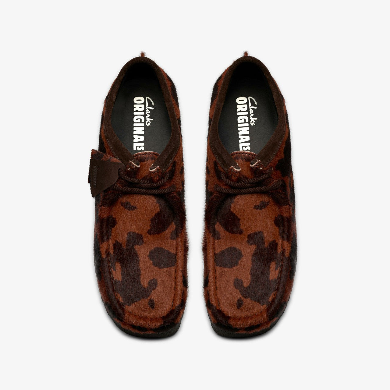 Men Wallabee Brown Cow Print