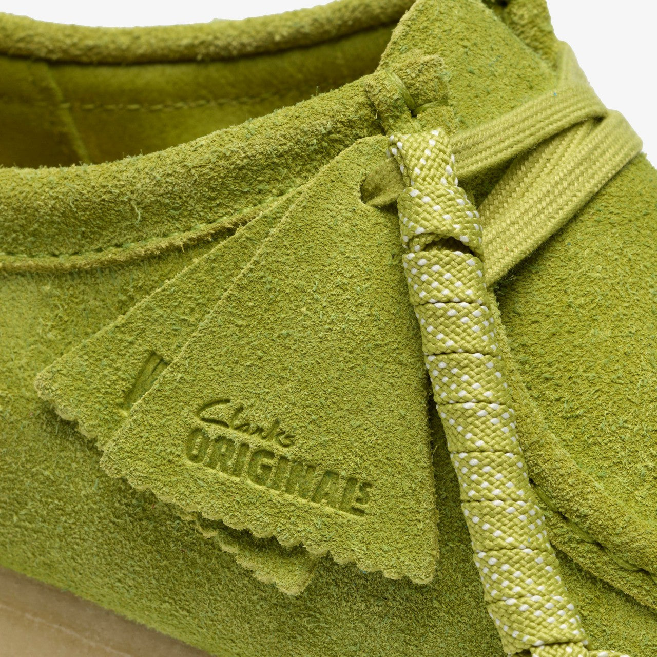 Men Wallabee Lime Suede
