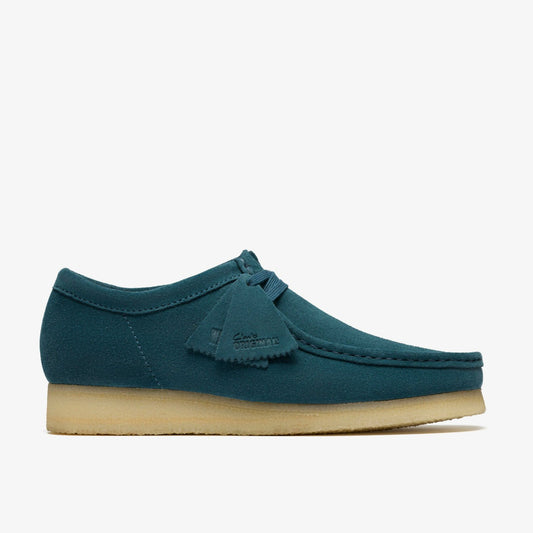 Men Wallabee Mid Blue Suede