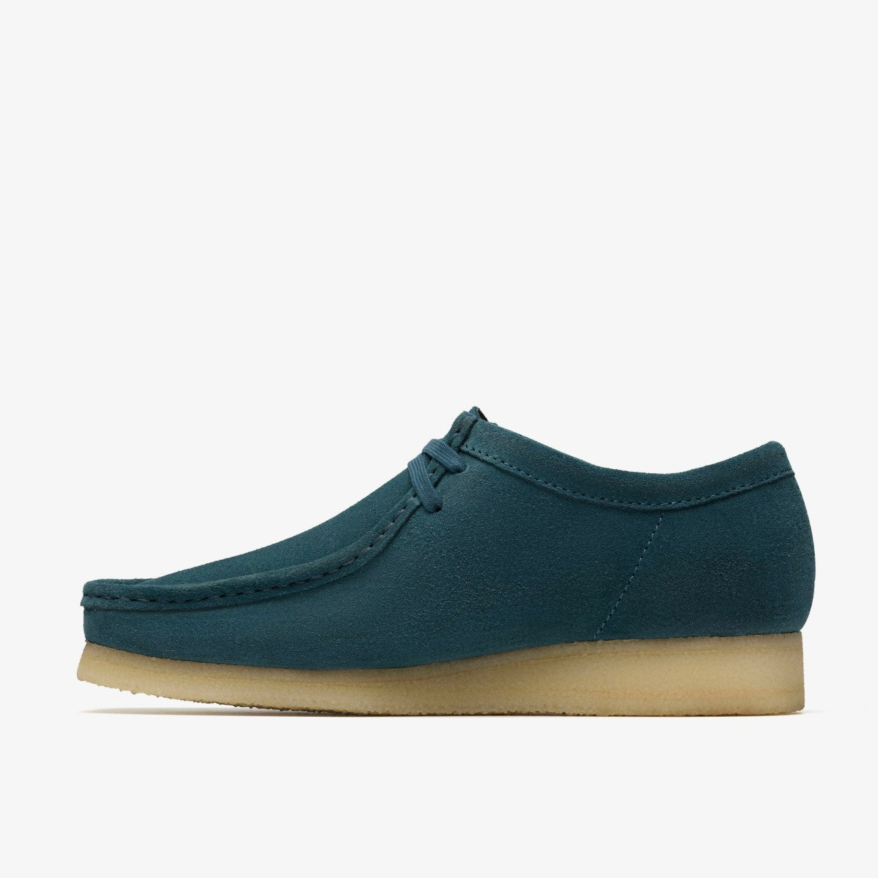Men Wallabee Mid Blue Suede