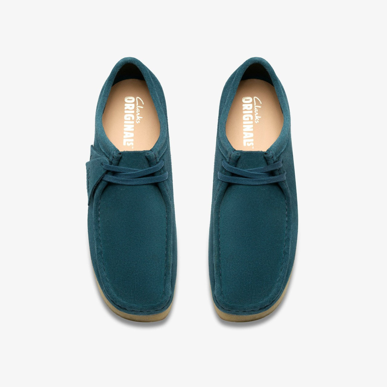 Men Wallabee Mid Blue Suede