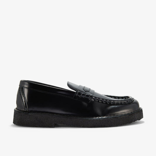 Women Nomad Loafer Black Patent