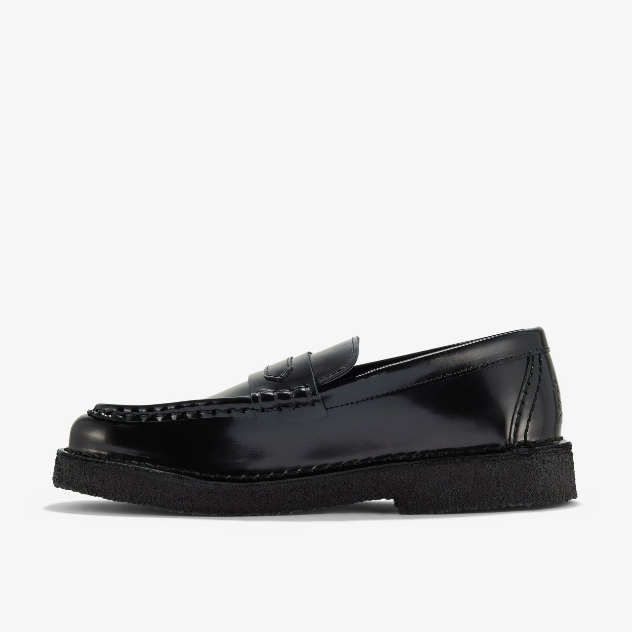 Women Nomad Loafer Black Patent