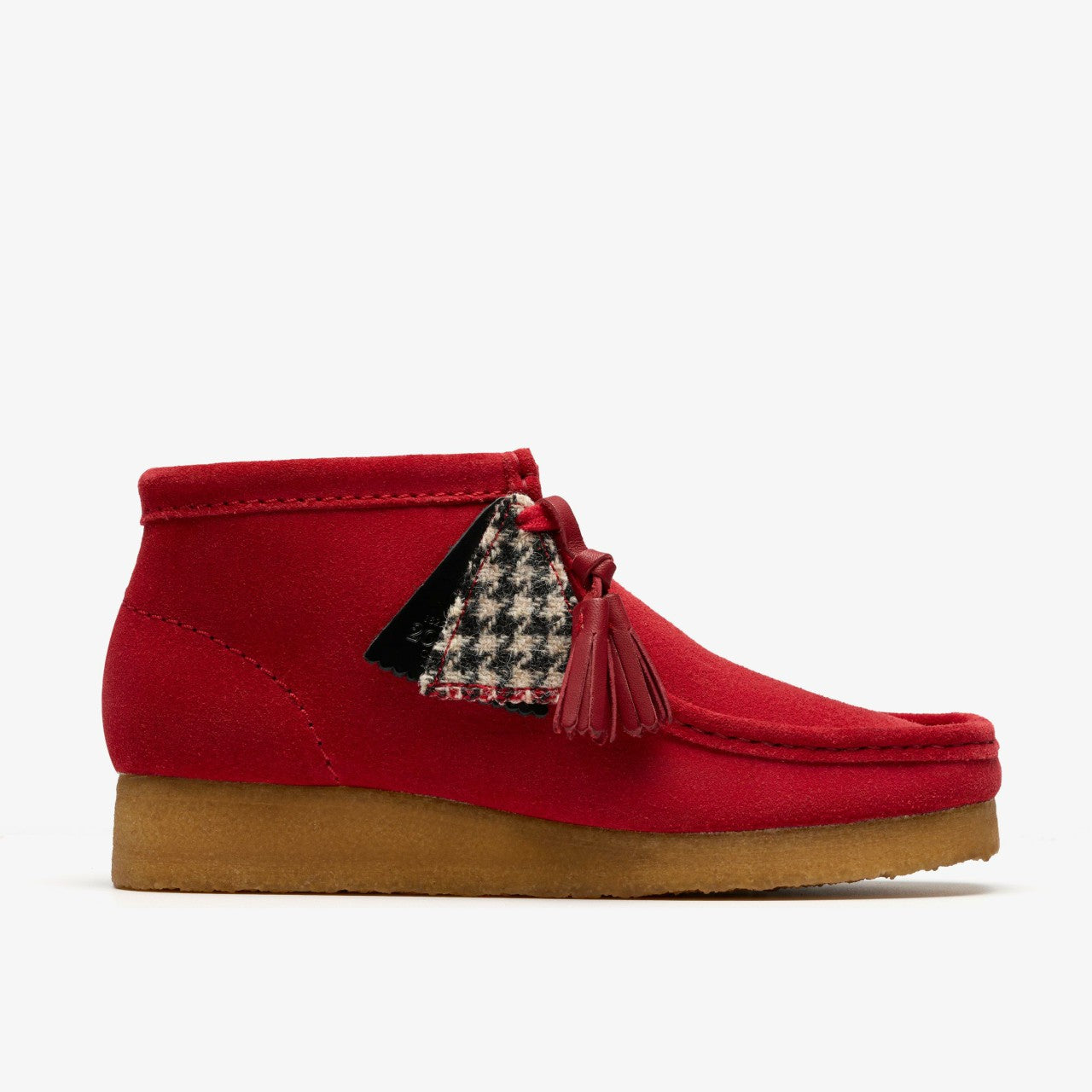 Women Wallabee Boot Red Suede