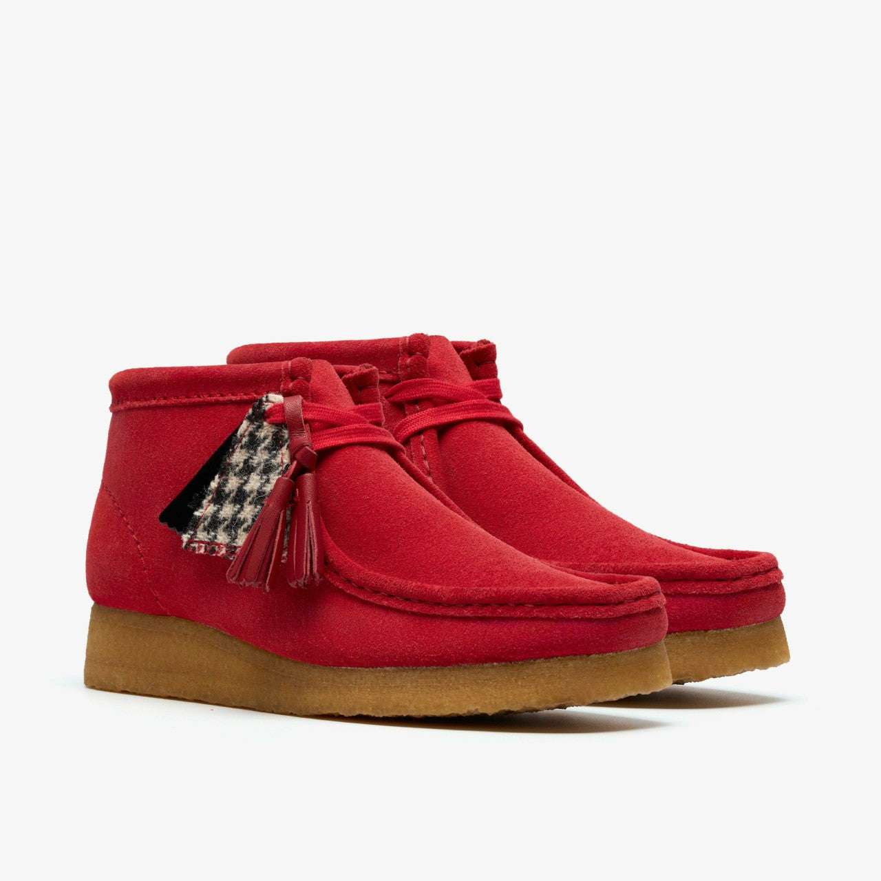 Women Wallabee Boot Red Suede