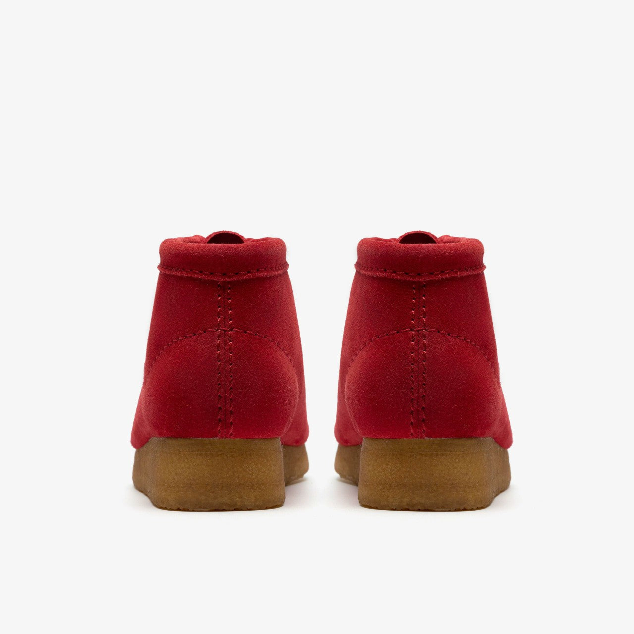 Women Wallabee Boot Red Suede