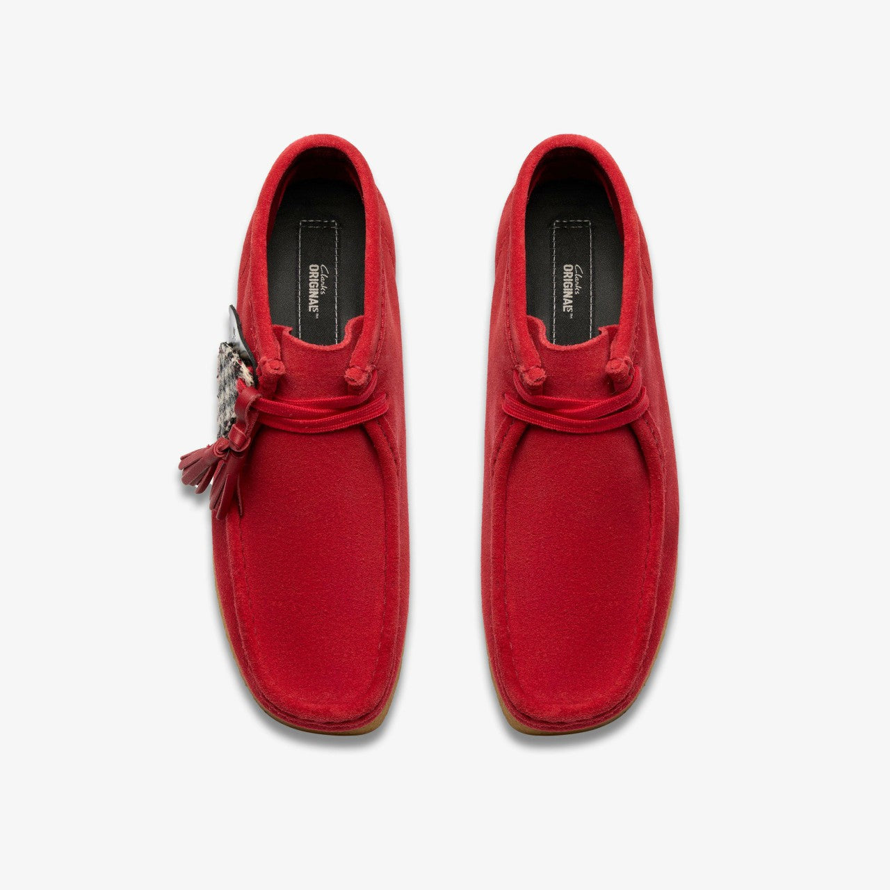 Women Wallabee Boot Red Suede