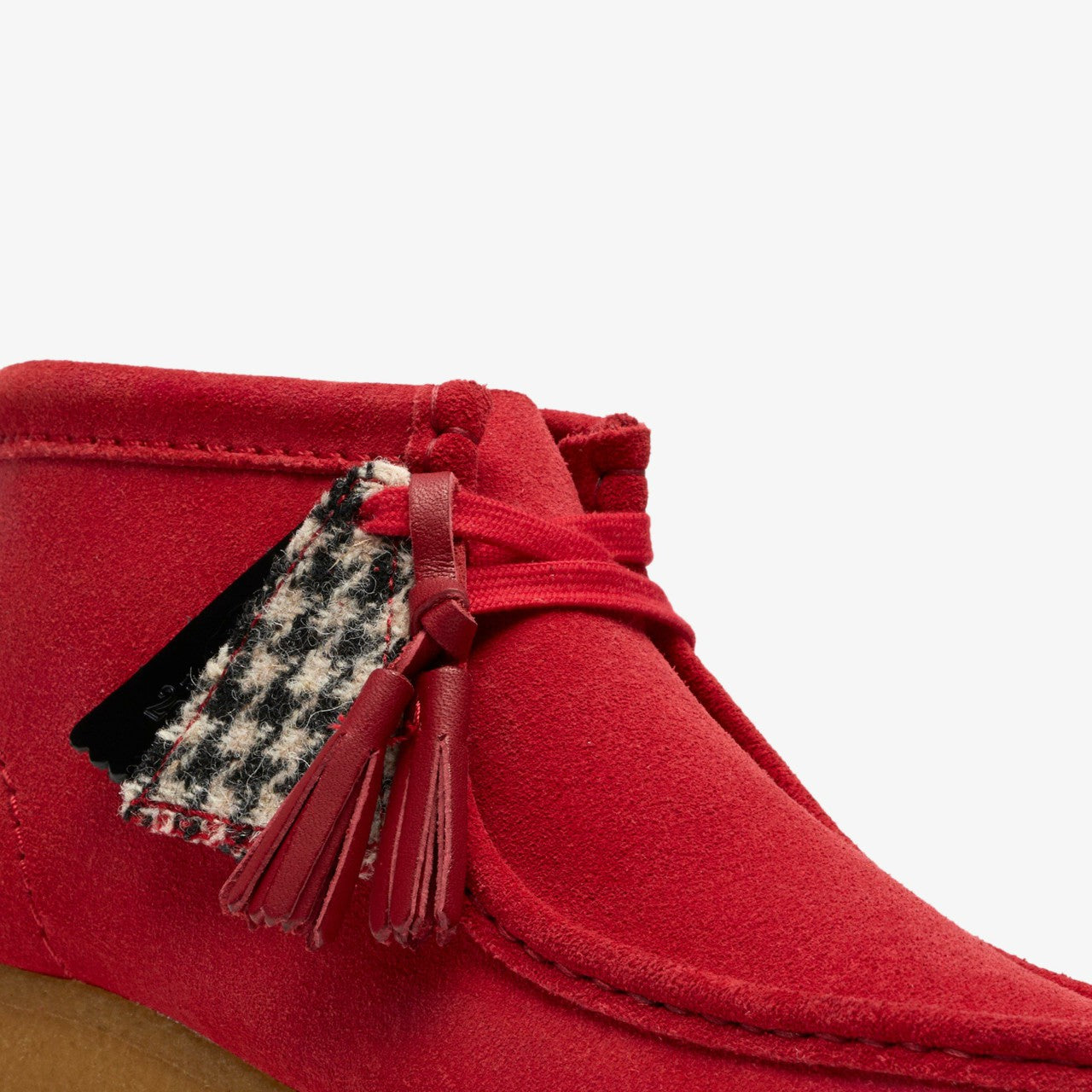 Women Wallabee Boot Red Suede