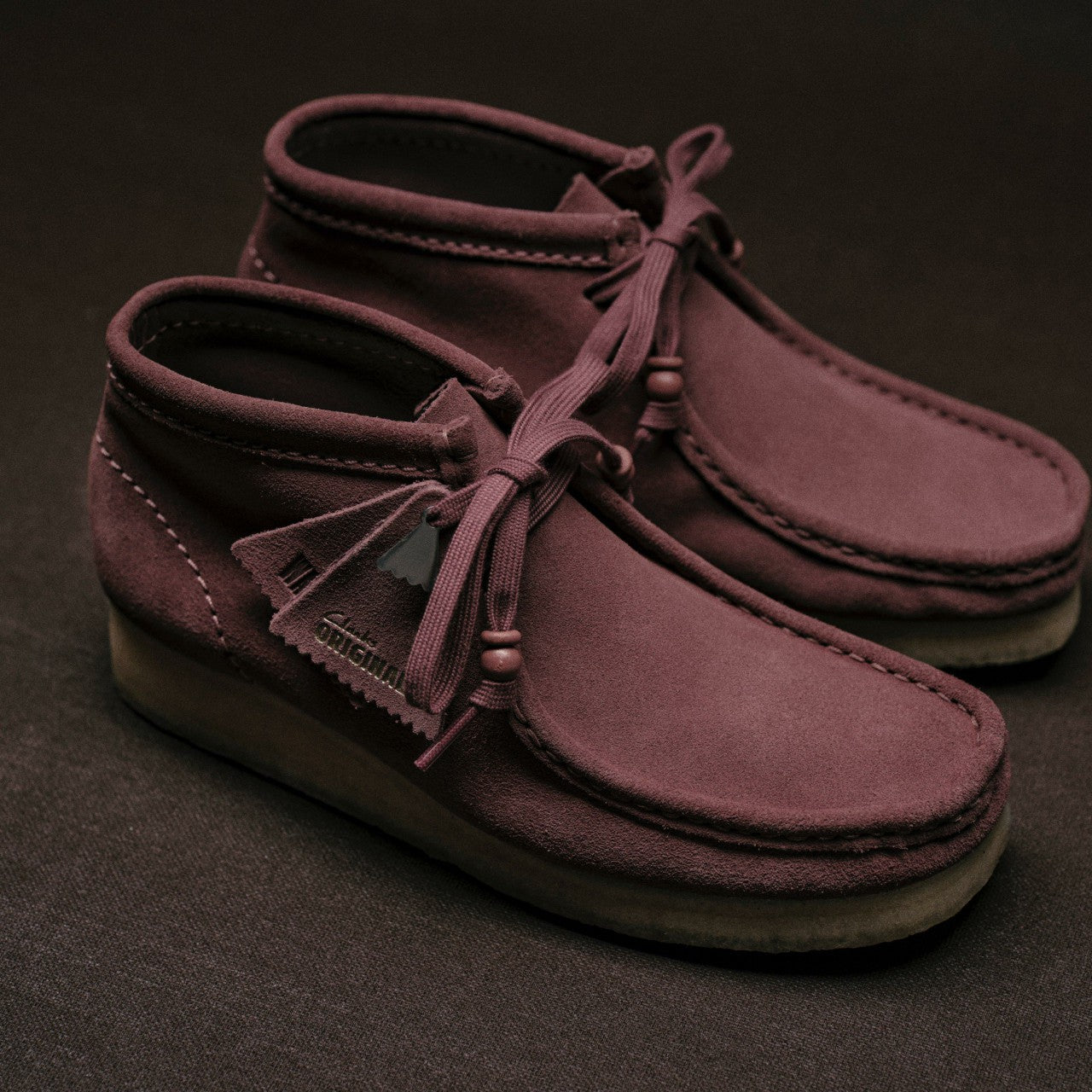 Women Wallabee Boot Rose Brown Suede