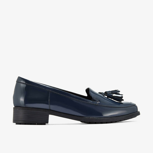Women Havisham Edge Loafer Navy Patent