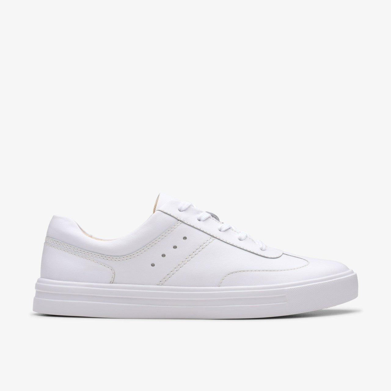 Women Makea Court White Leather