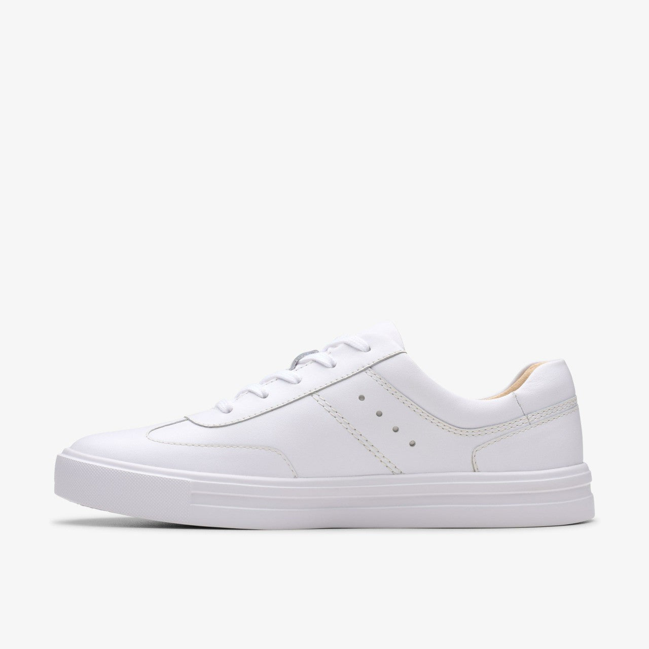 Women Makea Court White Leather