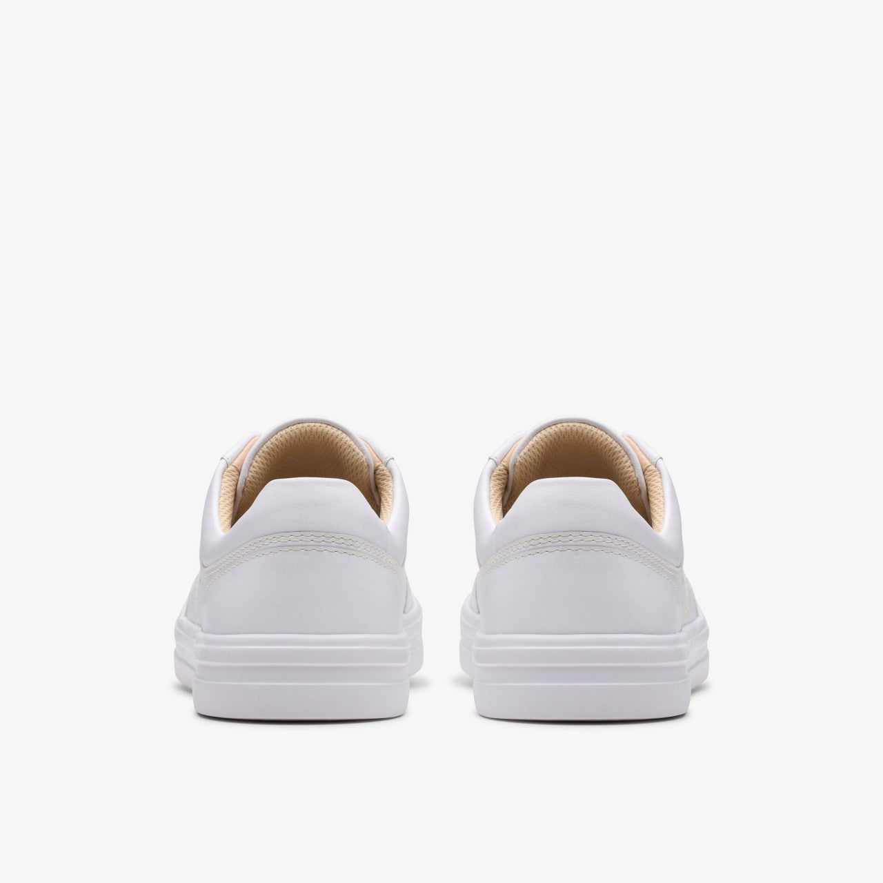 Women Makea Court White Leather