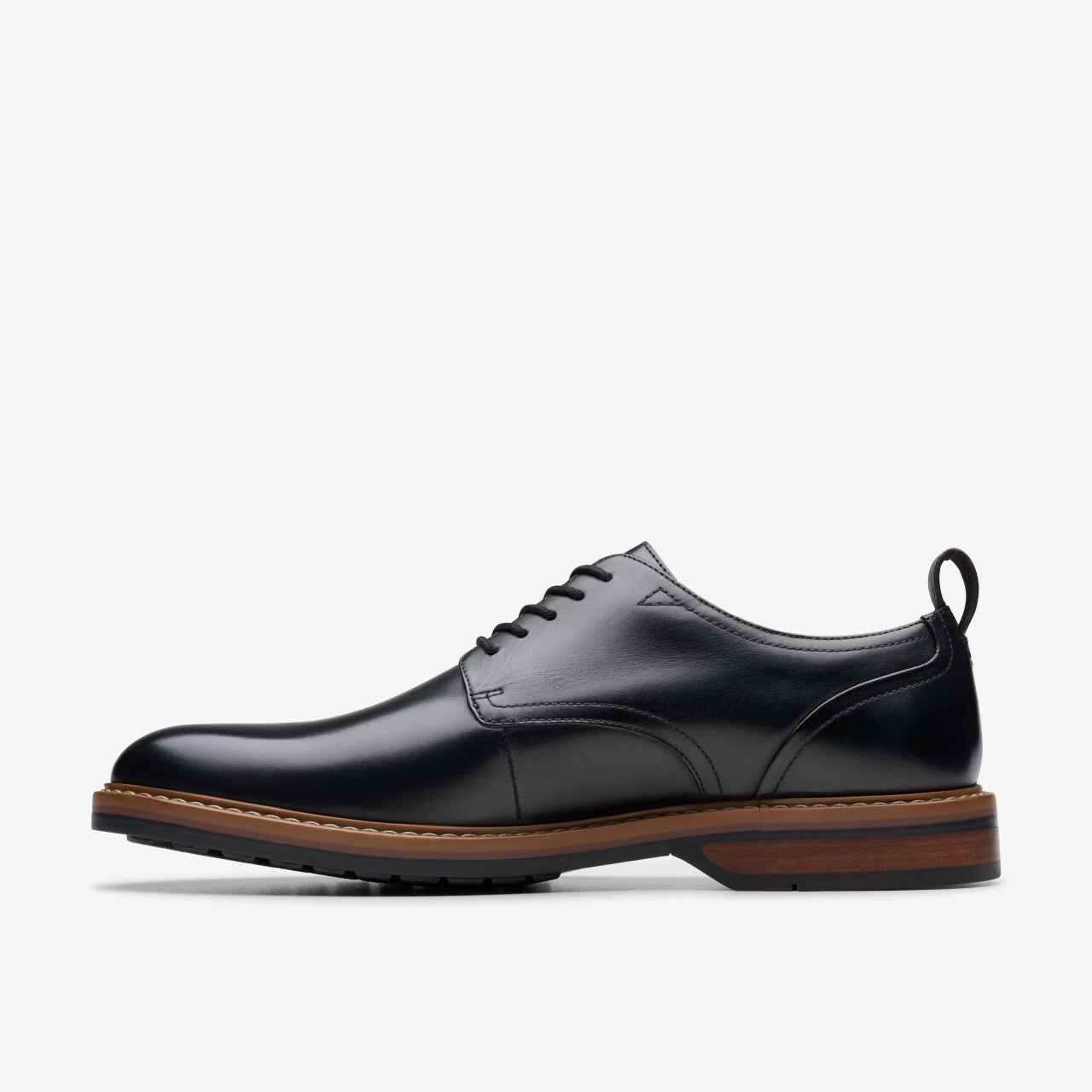 Men Aldwin Lace Black Leather