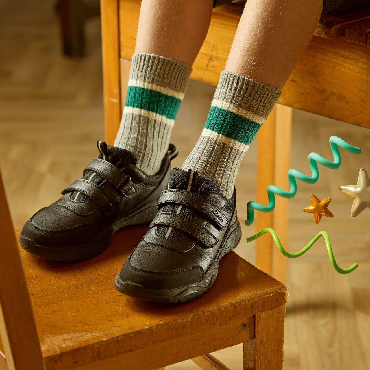 Kids Feather Shine Kid Black