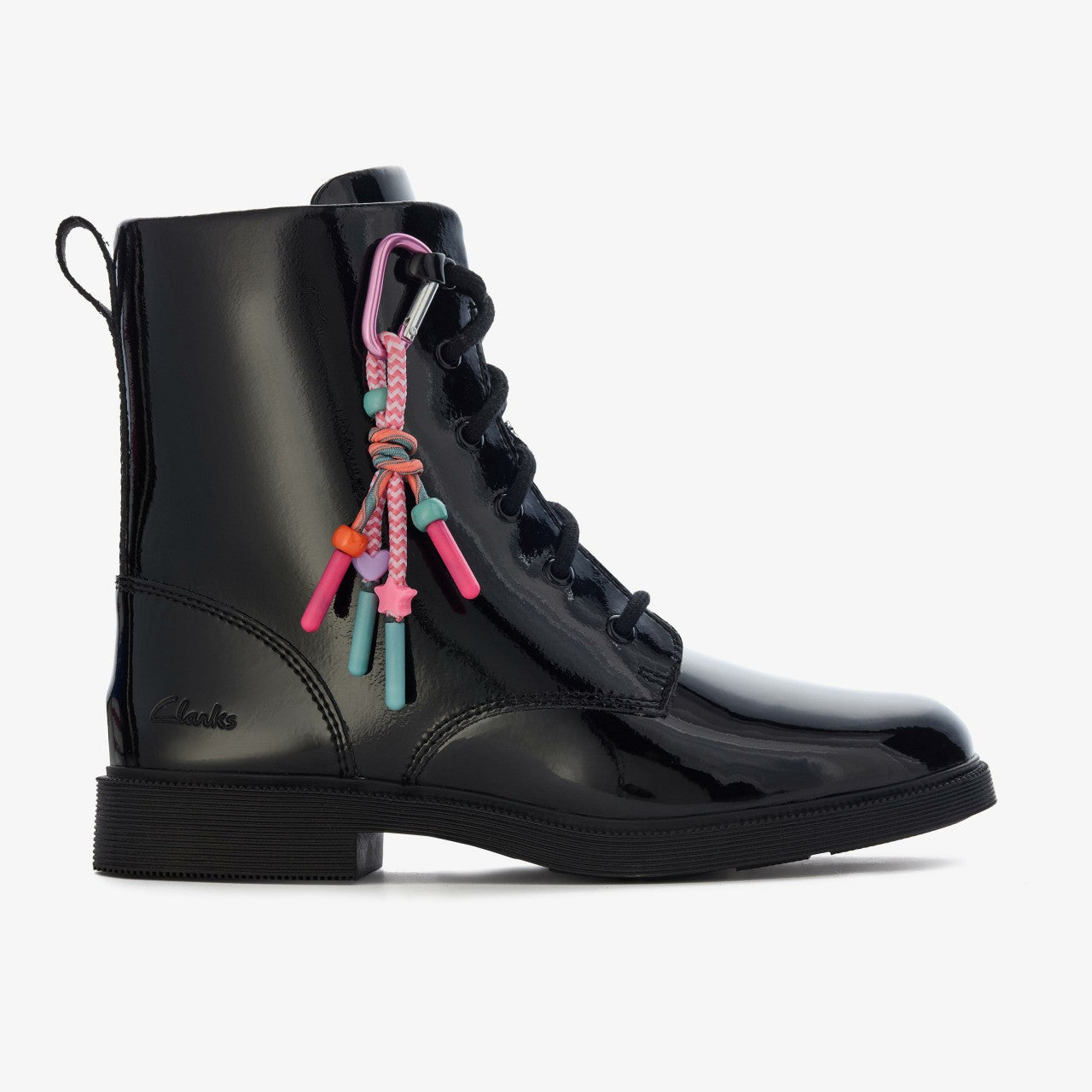 Kids Oaklyn Charm Older Black Patent