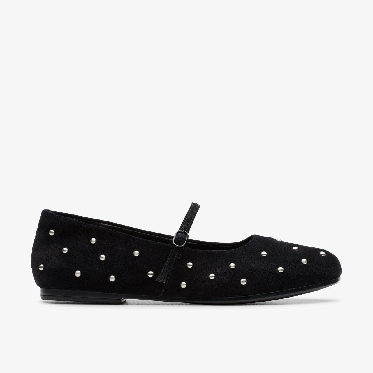 Women Livia Stud Black Suede